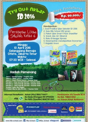 Try Out Akbar SD 2016 bersama HiLo School